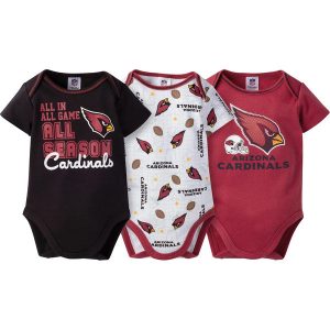 Arizona Cardinals Gerber Newborn & Infant All Season 3-Pack Bodysuit Set