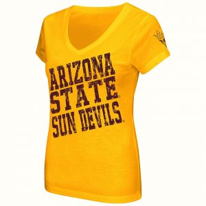 Juniors’ Campus Heritage Arizona State Sun Devils Shoutout V-Neck Tee