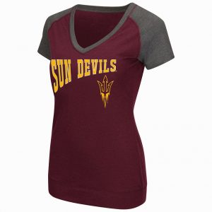 Women’s Campus Heritage Arizona State Sun Devils First Base V-Neck Tee