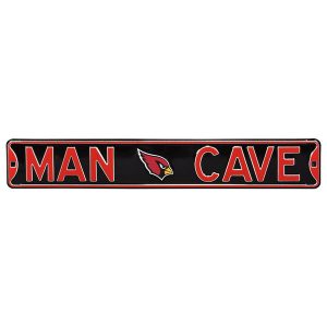 Arizona Cardinals Black 6″ x 36″ Man Cave Steel Street Sign