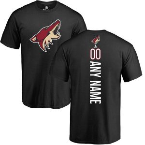 Arizona Coyotes Black Personalized Backer T-Shirt