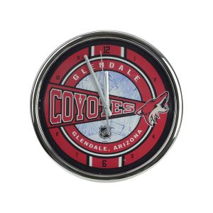 Arizona Coyotes Chrome Clock
