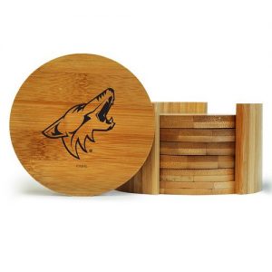 Coyotes 6-Piece Bamboo Coaster Set